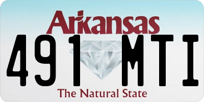 AR license plate 491MTI