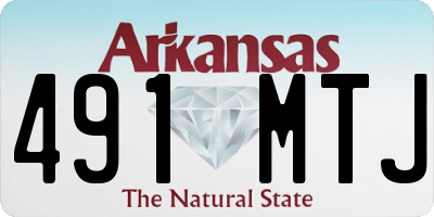 AR license plate 491MTJ