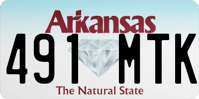 AR license plate 491MTK