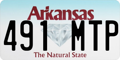 AR license plate 491MTP