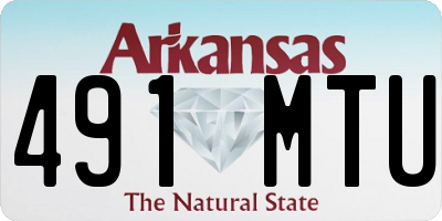 AR license plate 491MTU