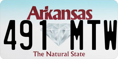 AR license plate 491MTW