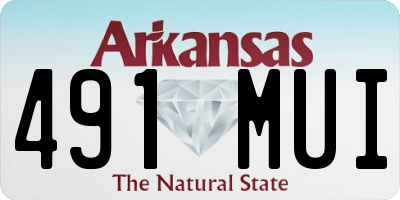 AR license plate 491MUI