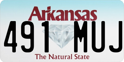 AR license plate 491MUJ