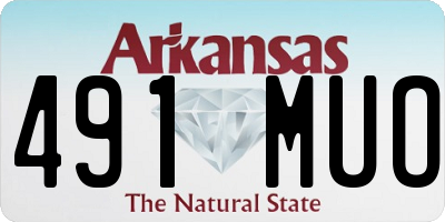 AR license plate 491MUO