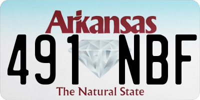 AR license plate 491NBF