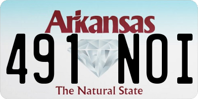 AR license plate 491NOI