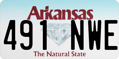 AR license plate 491NWE