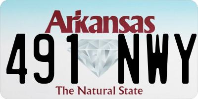 AR license plate 491NWY