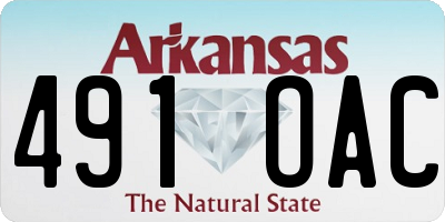 AR license plate 491OAC