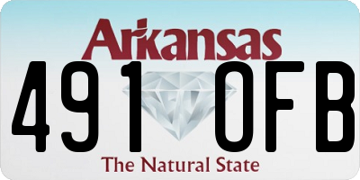AR license plate 491OFB