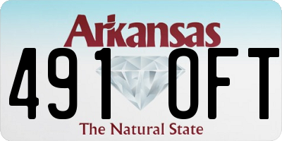 AR license plate 491OFT