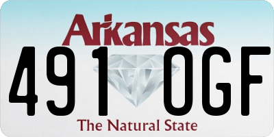 AR license plate 491OGF