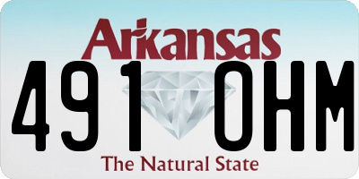 AR license plate 491OHM