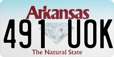 AR license plate 491UOK