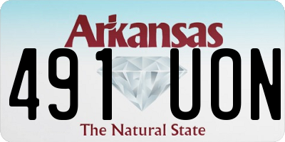 AR license plate 491UON