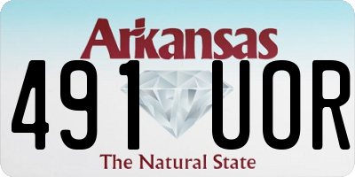 AR license plate 491UOR