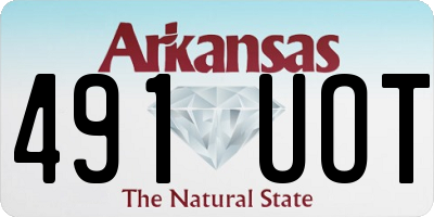 AR license plate 491UOT