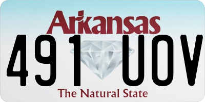 AR license plate 491UOV