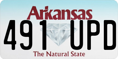 AR license plate 491UPD