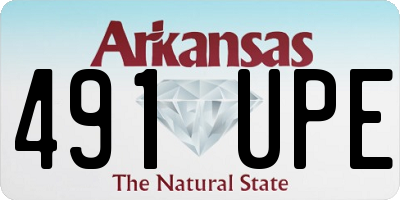AR license plate 491UPE