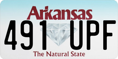 AR license plate 491UPF
