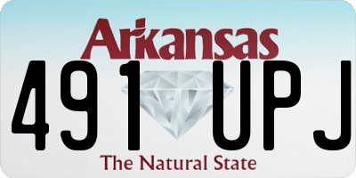 AR license plate 491UPJ