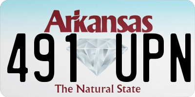 AR license plate 491UPN