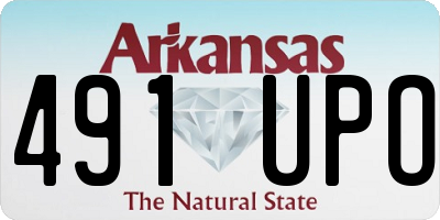 AR license plate 491UPO