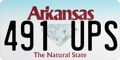 AR license plate 491UPS