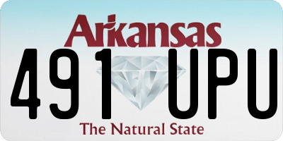 AR license plate 491UPU