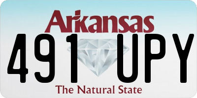 AR license plate 491UPY