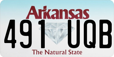 AR license plate 491UQB