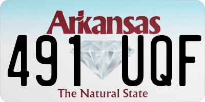 AR license plate 491UQF