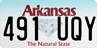 AR license plate 491UQY
