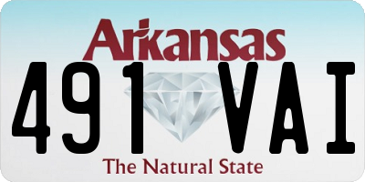 AR license plate 491VAI