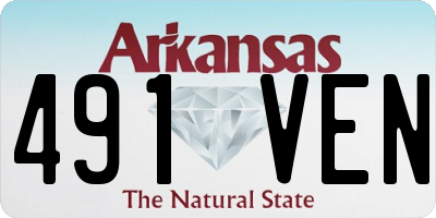 AR license plate 491VEN