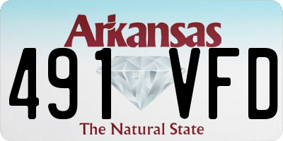 AR license plate 491VFD