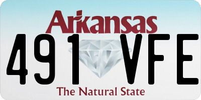 AR license plate 491VFE