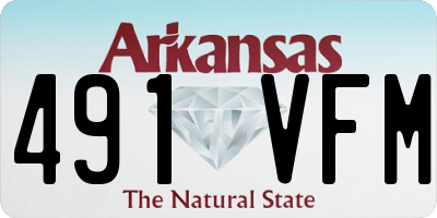 AR license plate 491VFM