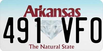 AR license plate 491VFO