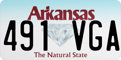 AR license plate 491VGA