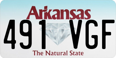AR license plate 491VGF