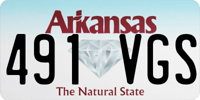 AR license plate 491VGS