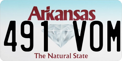 AR license plate 491VOM