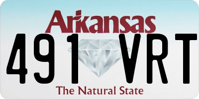 AR license plate 491VRT