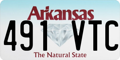 AR license plate 491VTC