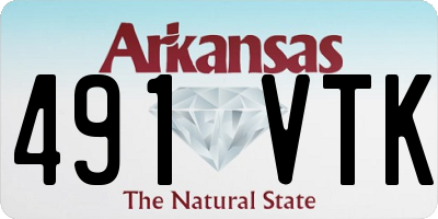 AR license plate 491VTK