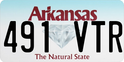 AR license plate 491VTR