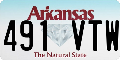 AR license plate 491VTW